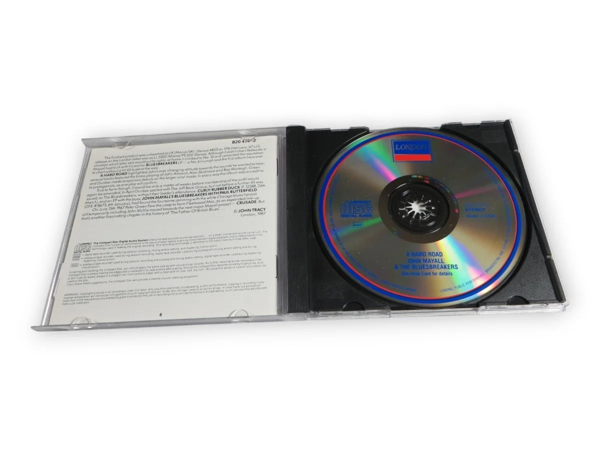 John Mayall Signed Autographed CD Booklet Bluesbreakers A Hard Road JSA CM68448, image 2
