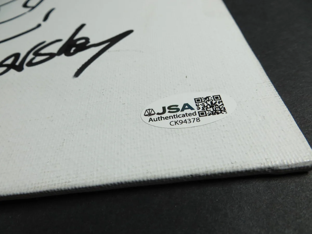 Adam Sandler, Seth Kearsley — Adam Sandler Seth Kearsley Signed Autographed 11X14 Canvas Sketch JSA CK94378, image 2