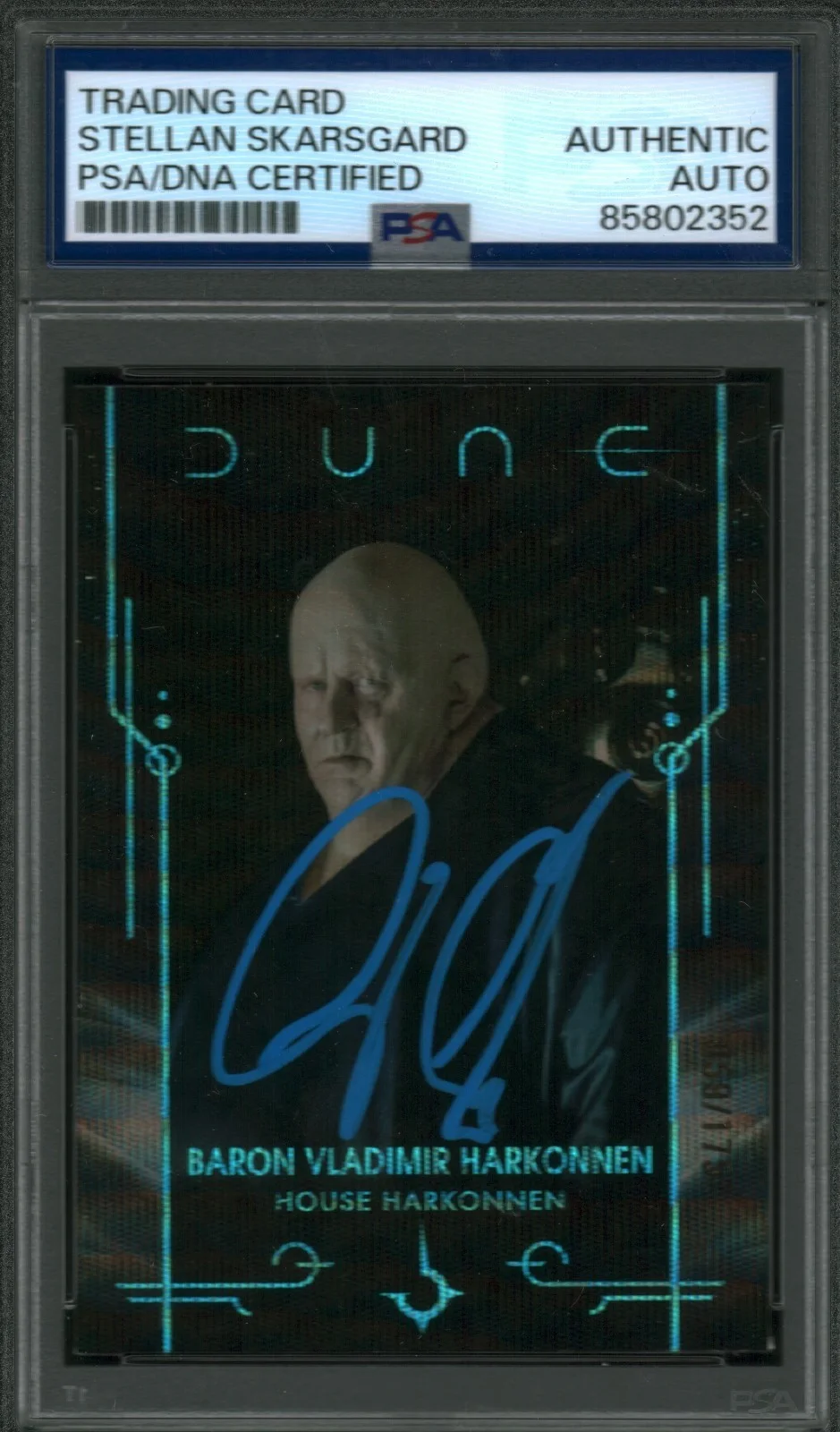 stellan skarsgard — Stellan Skarsgard Signed Dune Trading Card Barron Harkonen PSA/DNA Numbered /175