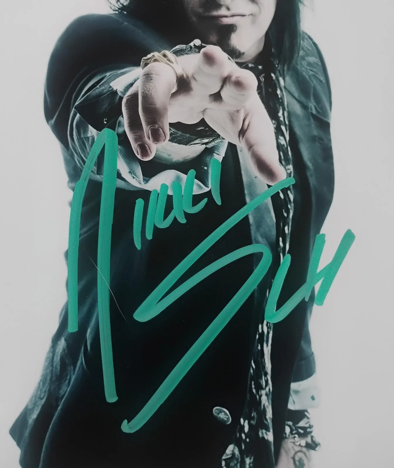 Nikki Sixx Hand Signed 8x10 Photo COA Motley Crue NO US TARIFFS, изображение 3