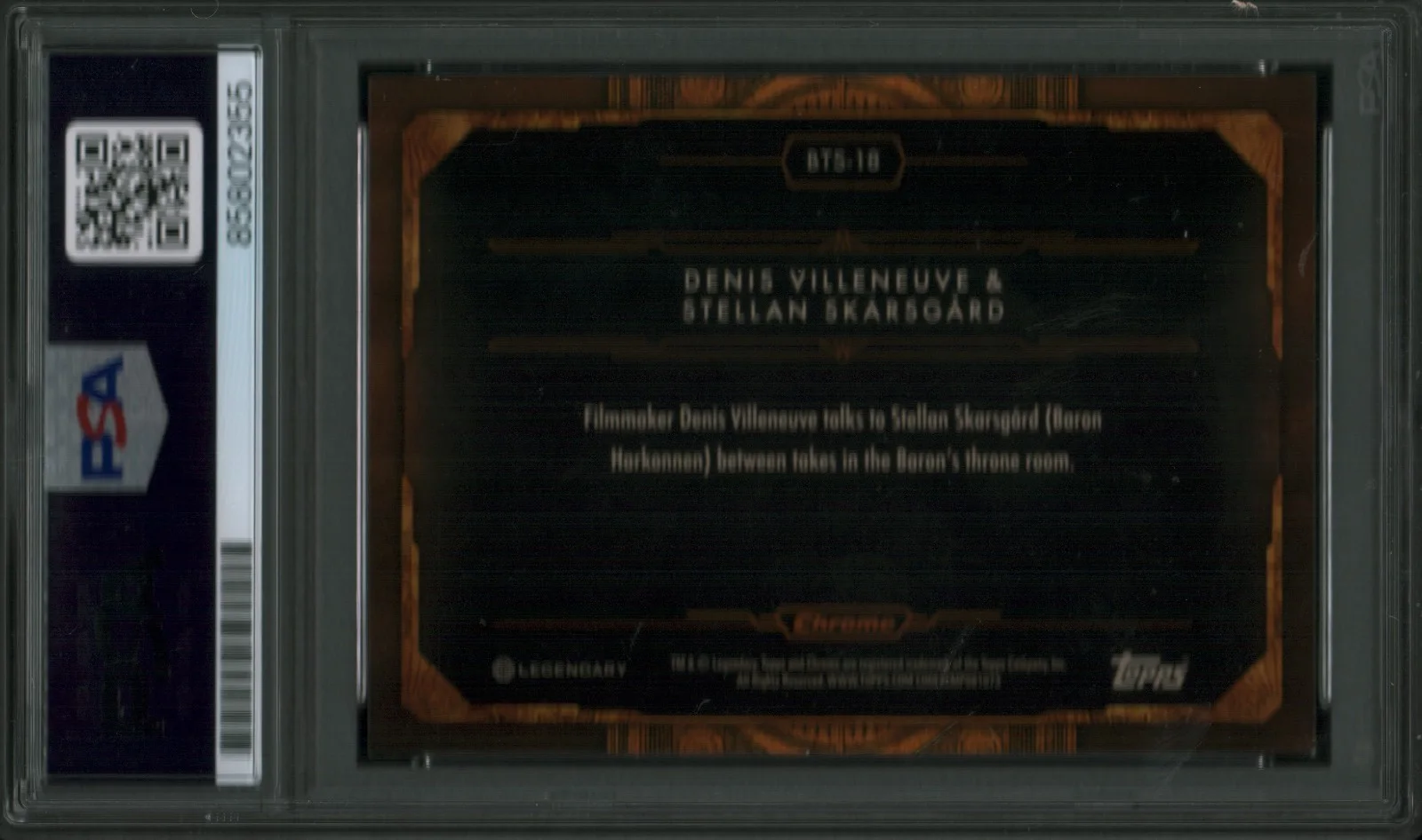 stellan skarsgard — Stellan Skarsgard Signed Dune Trading Card Barron Harkonen PSA/DNA BTS-18, image 2