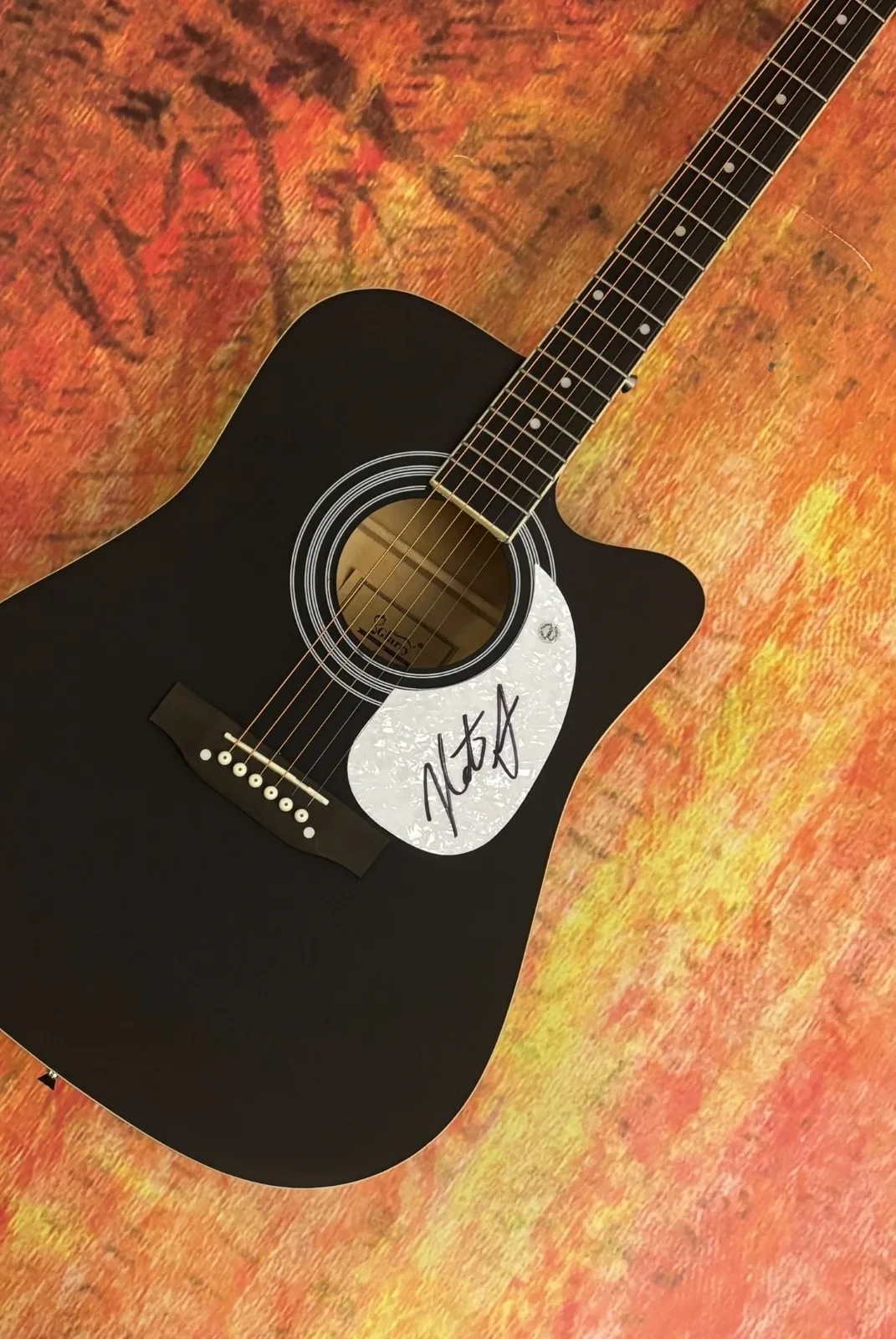 GFA Wildflower & Whiskey on You * NATE SMITH * Signed 41" Acoustic Guitar COA, изображение 3