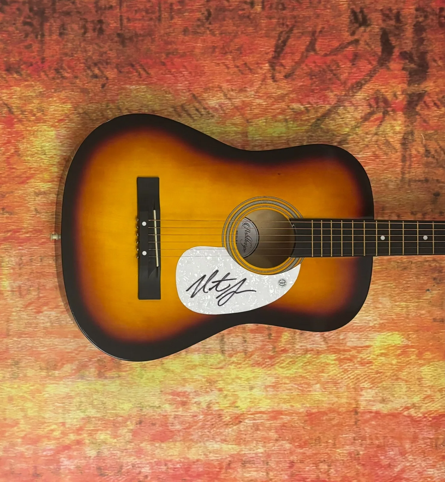 GFA Wildflower & Whiskey on You * NATE SMITH * Signed Acoustic Guitar COA, image 4