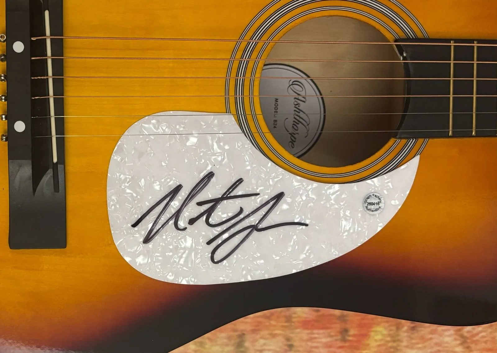 GFA Wildflower & Whiskey on You * NATE SMITH * Signed Acoustic Guitar COA, image 5