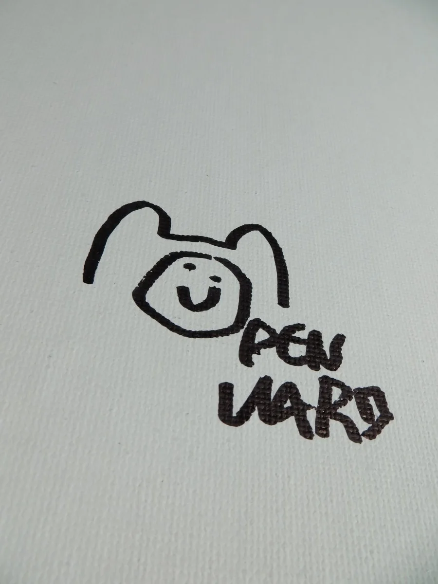 Pen Ward — Pen Ward Signed Autographed 11X14 Canvas Sketch Adventure Time JSA CK94377, изображение 2