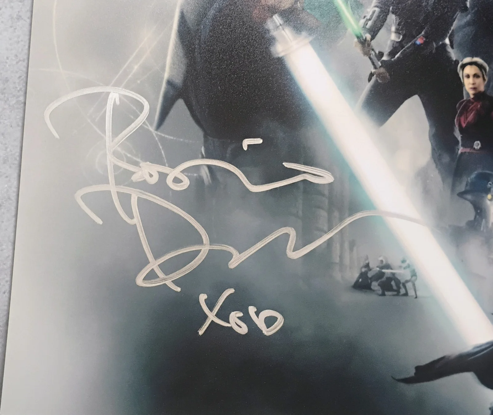 Rosario Dawson & Hayden Christensen Hand Signed 8x10 Photo COA Ahsoka Star Wars, изображение 3