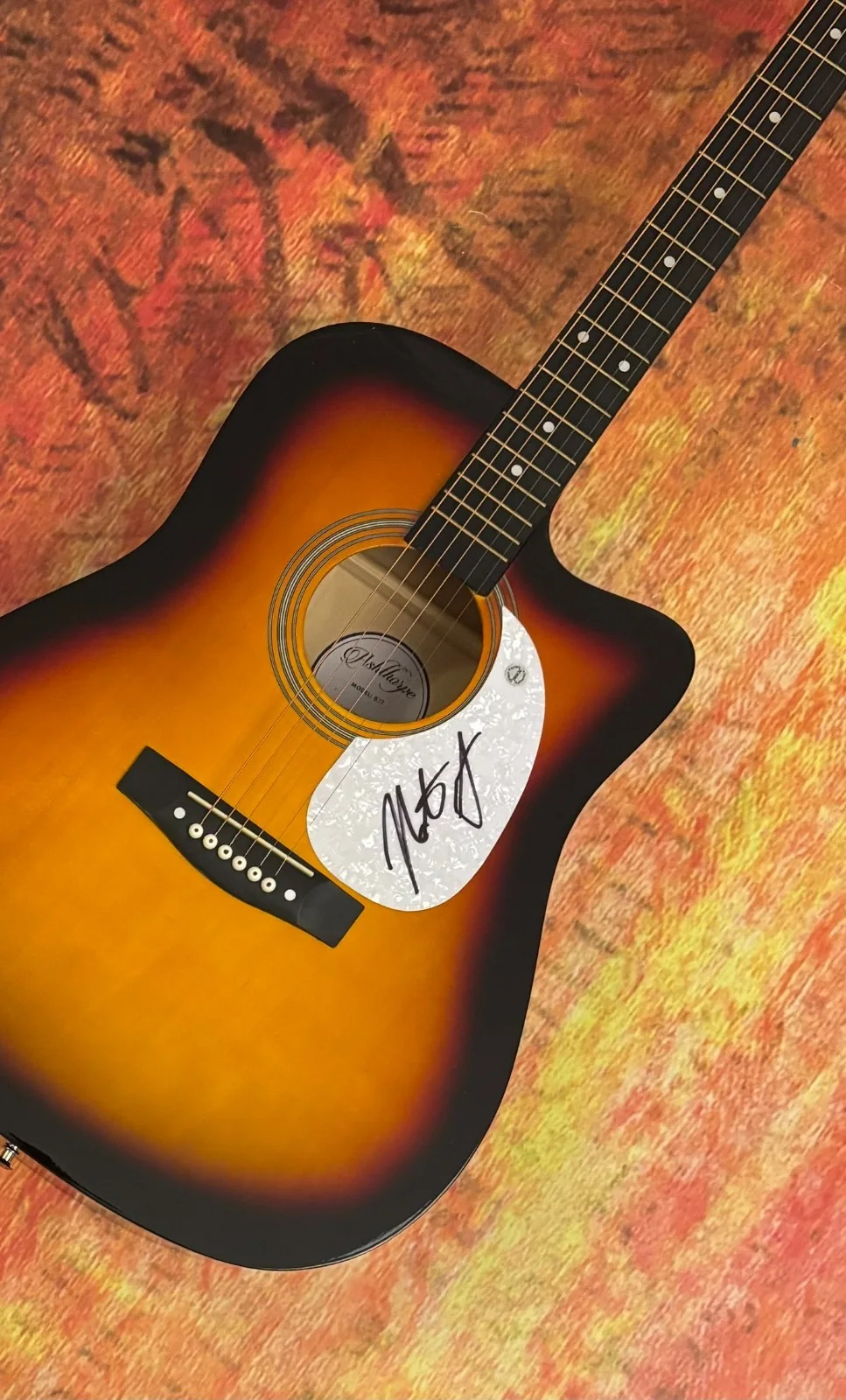 GFA Wildflower & Whiskey on You * NATE SMITH * Signed 41" Acoustic Guitar COA, image 3