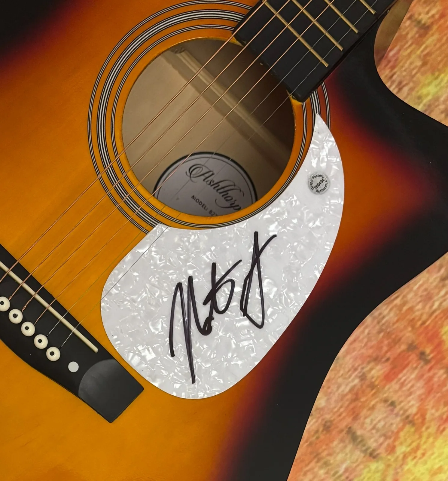 GFA Wildflower & Whiskey on You * NATE SMITH * Signed 41" Acoustic Guitar COA, image 5