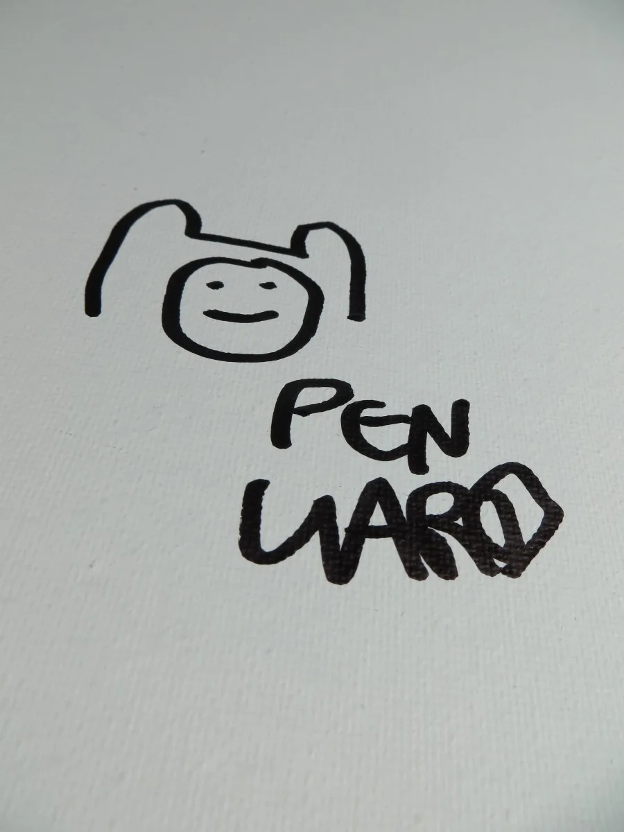 Pen Ward — Pen Ward Signed Autographed 11X14 Canvas Sketch Adventure Time JSA CK94376, изображение 2