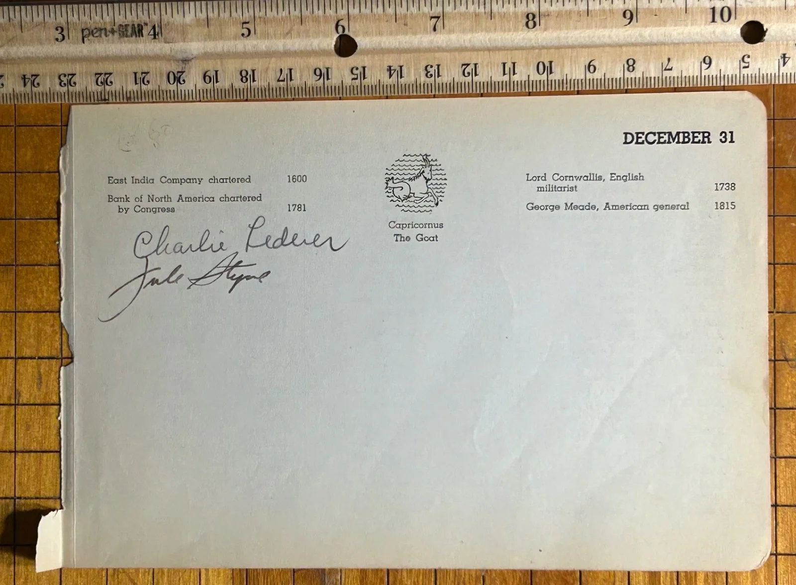 CHARLES LEDERER (Film/Play Writer) JULE STYNE (Compser) SIGNED, image 5