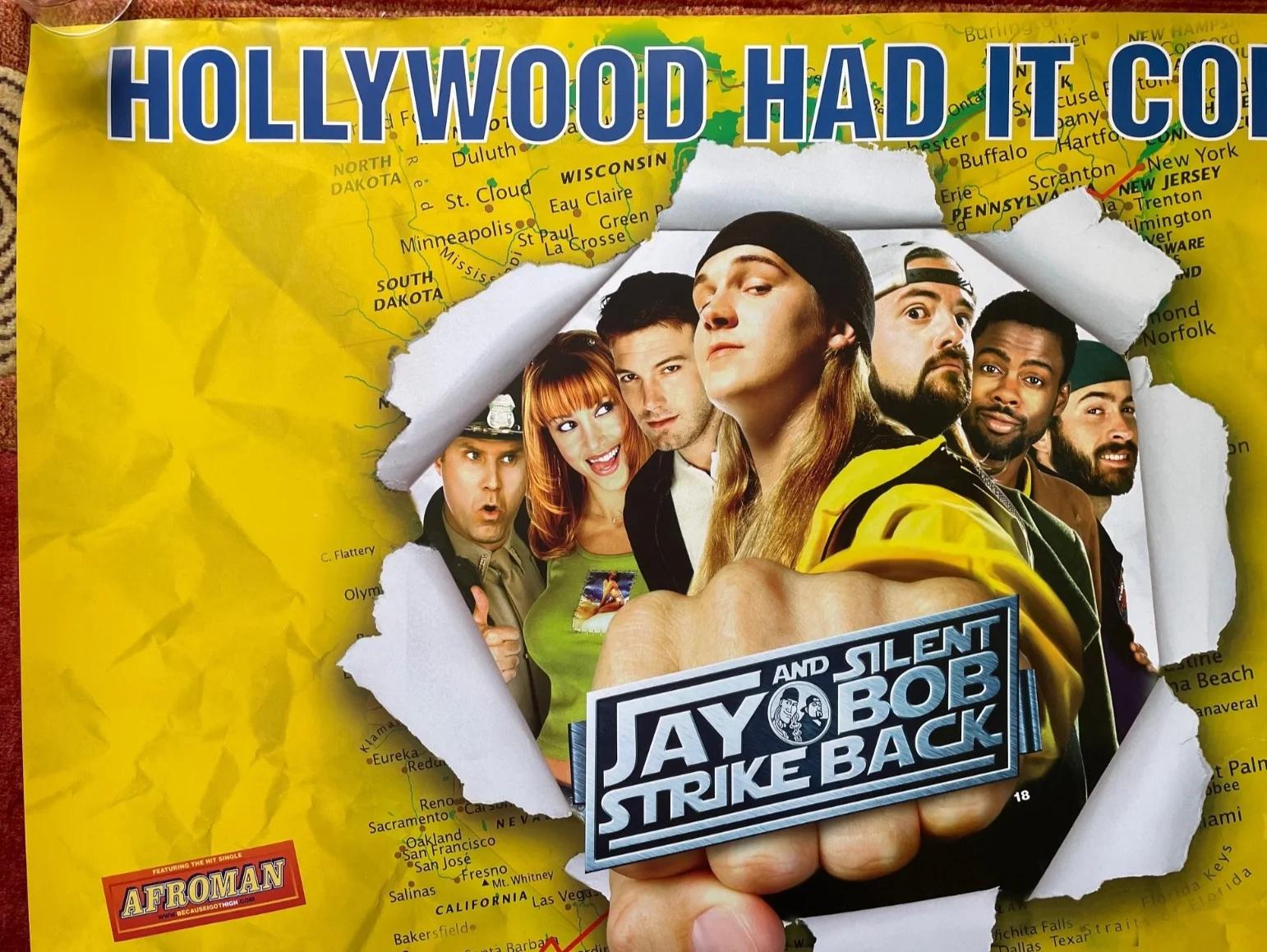 JAY AND SILENT BOB STRIKE BACK (2001) Original UK Quad Movie Poster, изображение 2