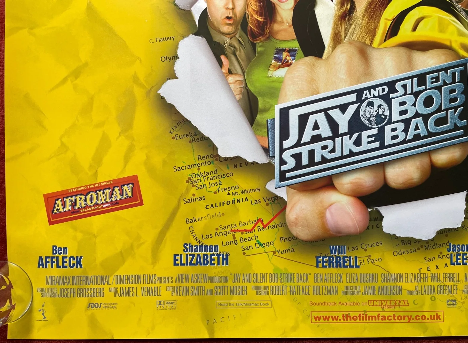 JAY AND SILENT BOB STRIKE BACK (2001) Original UK Quad Movie Poster, изображение 4