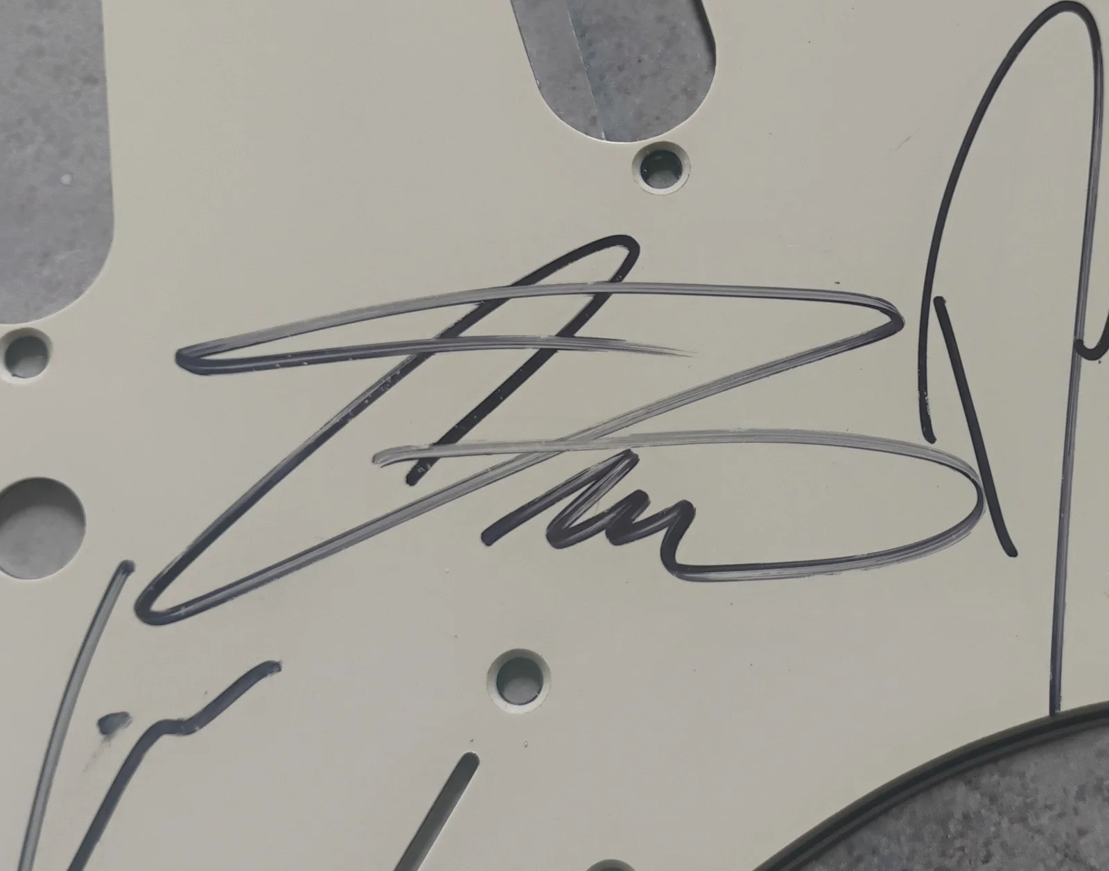 Greta Van Fleet Hand Signed Autograph Guitar Pick Guard JSA COA, image 5