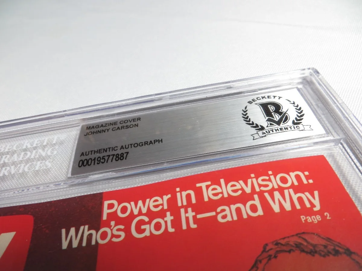 Johnny Carson — Johnny Carson Signed Autographed Magazine 1979 Tonight Show BAS Slabbed 887, image 3