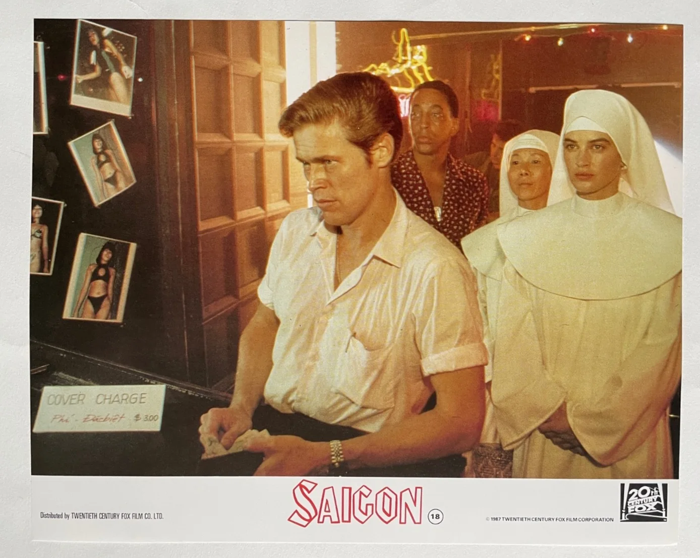 SAIGON (1988) Set of 8 UK Lobby Cards FOH Stills Willem Dafoe, изображение 5