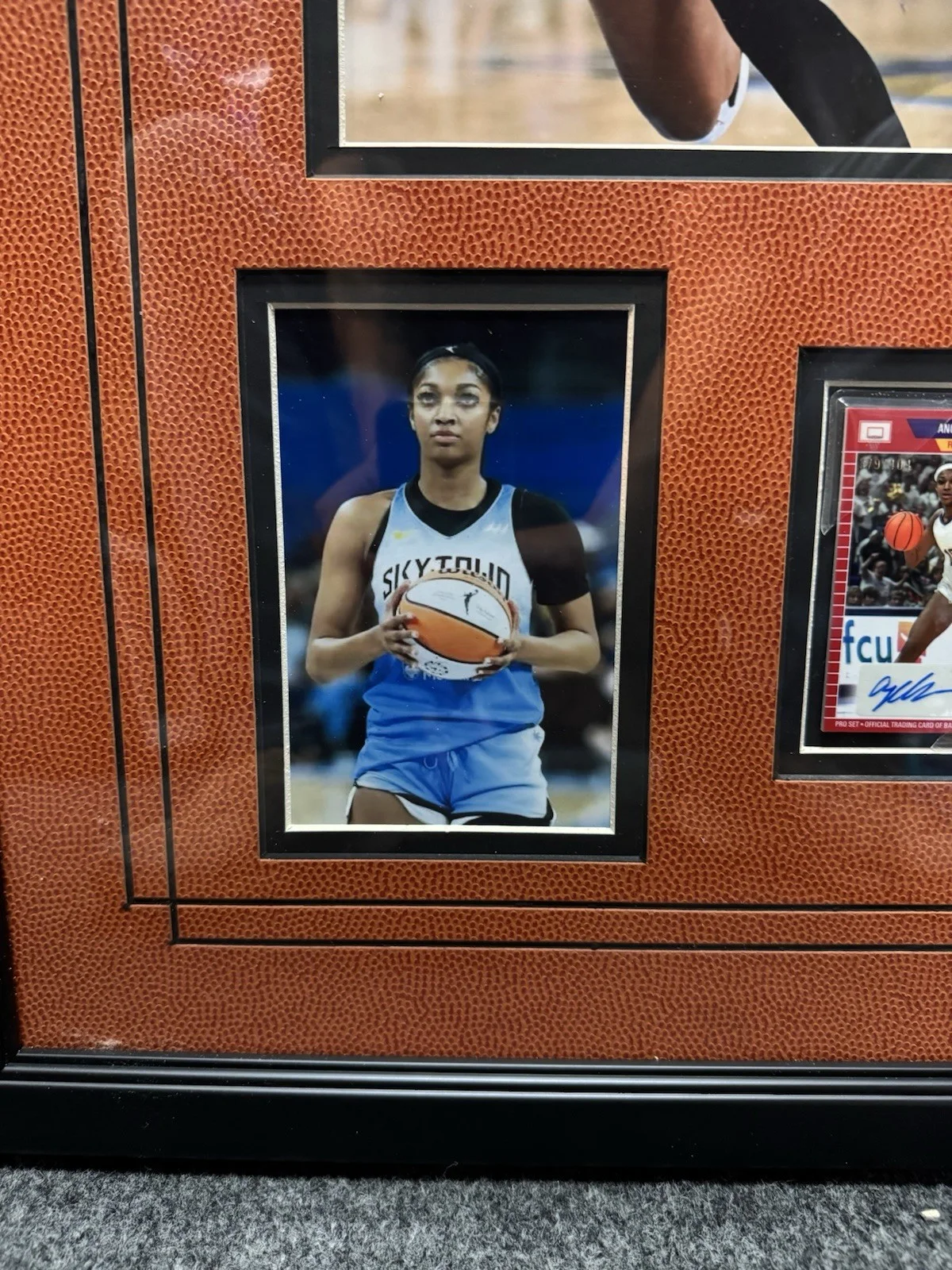 Angel Reese Signed Card Framed, image 2