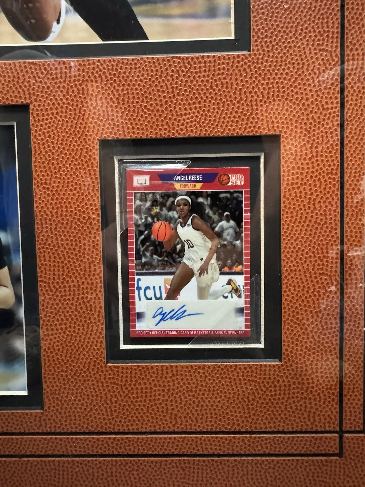 Angel Reese Signed Card Framed, image 3