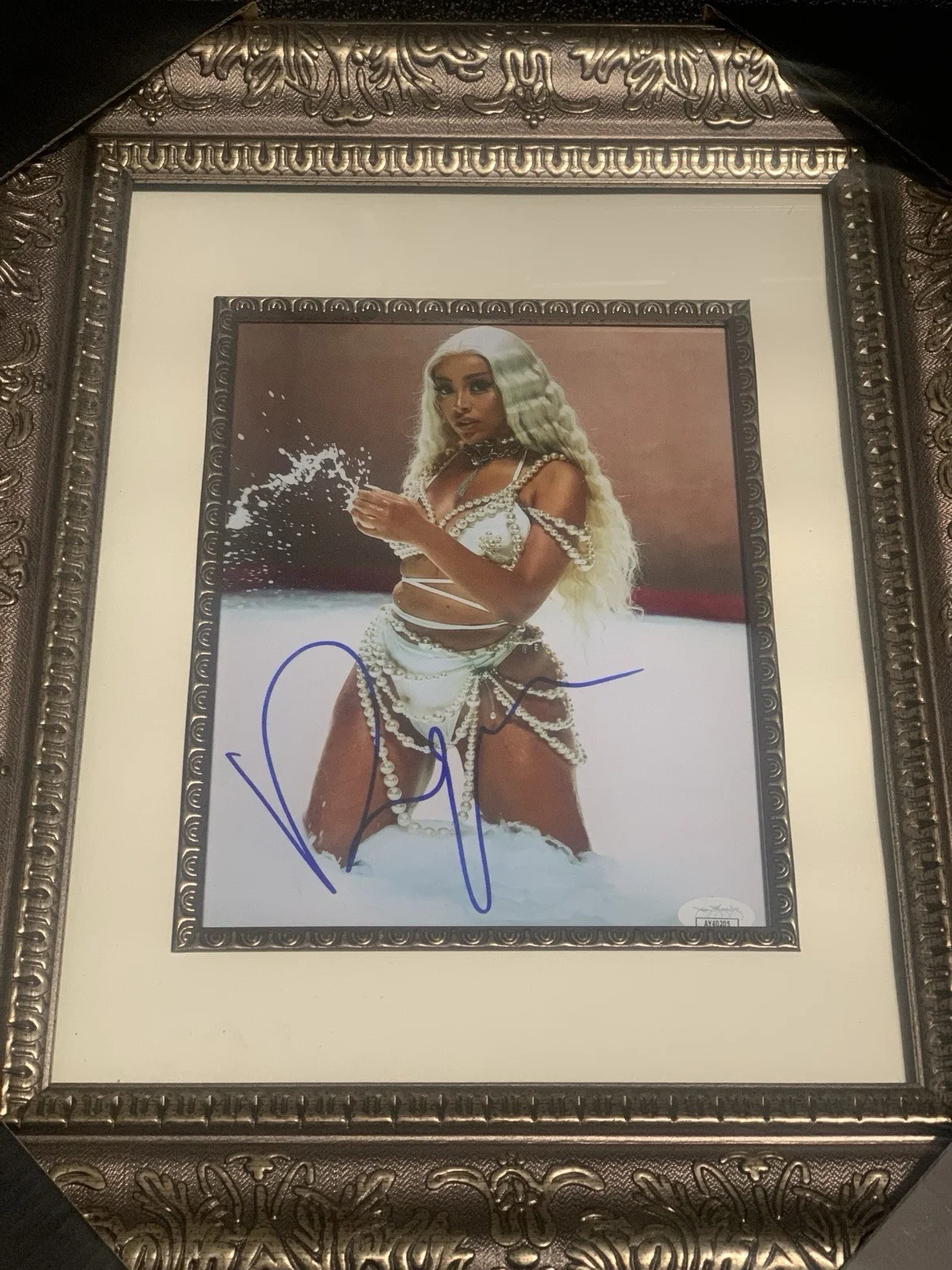DOJA CAT Signed 8x10 PHOTO FRAMED RARE 1/1 AGORA HILLS KISS JSA PSA BAS ACOA, изображение 2
