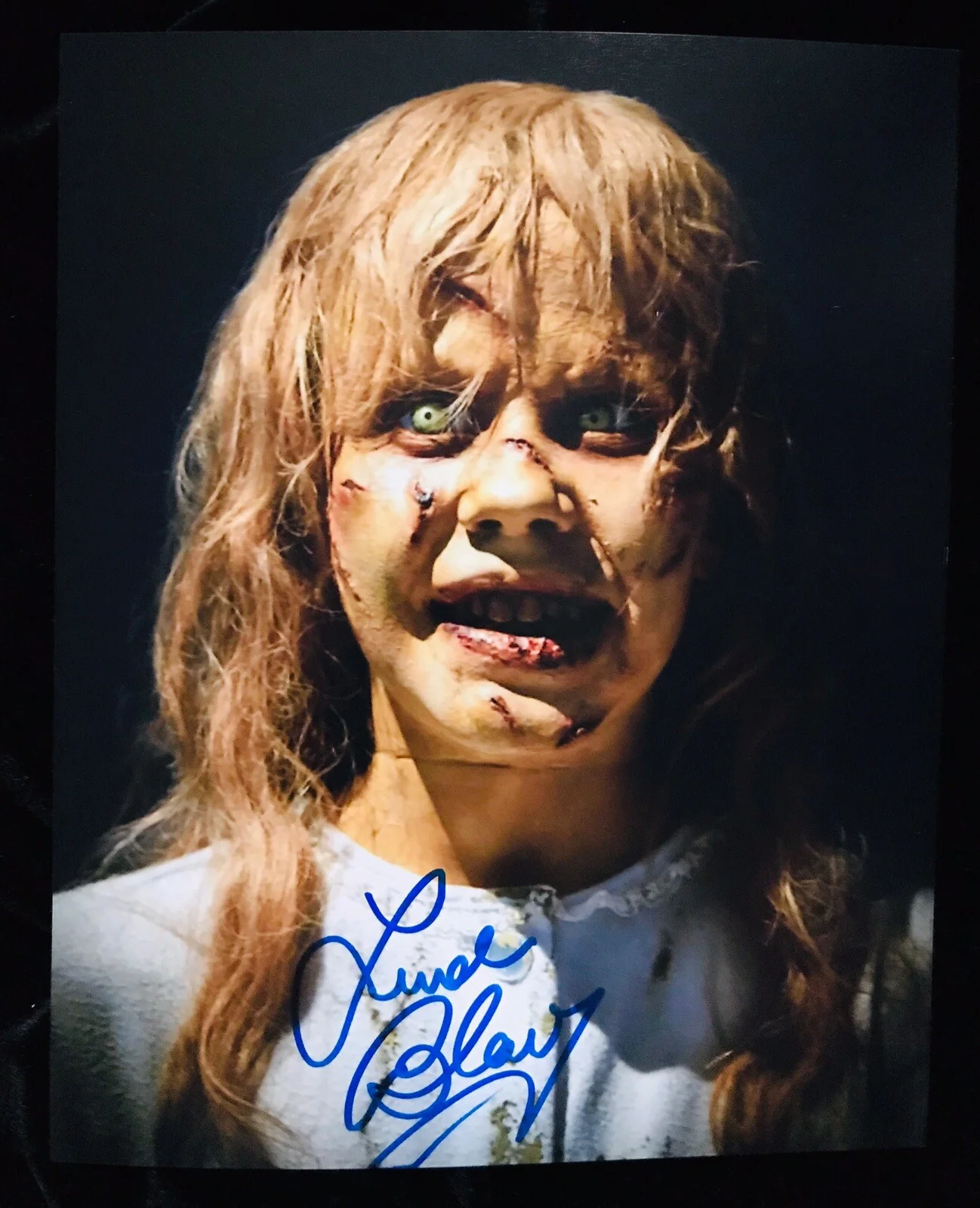 Linda Blair — Linda Blair signed The Exorcist 8x10 photo - In Person Proof.