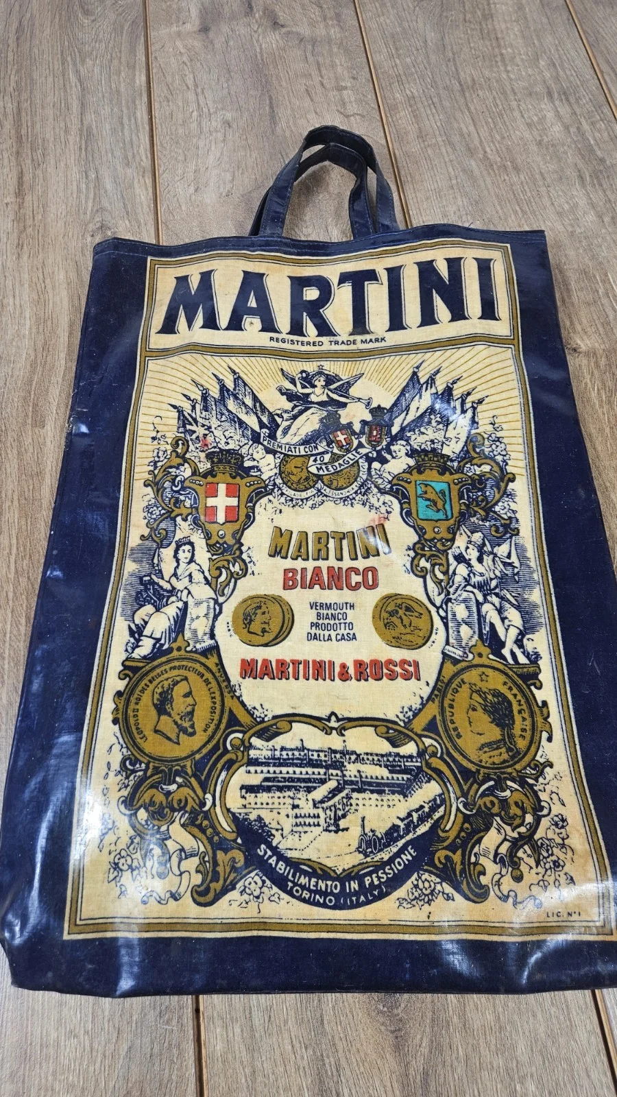Martini & Rossi Bianco promotional PVC tote bag. Tst11, изображение 3
