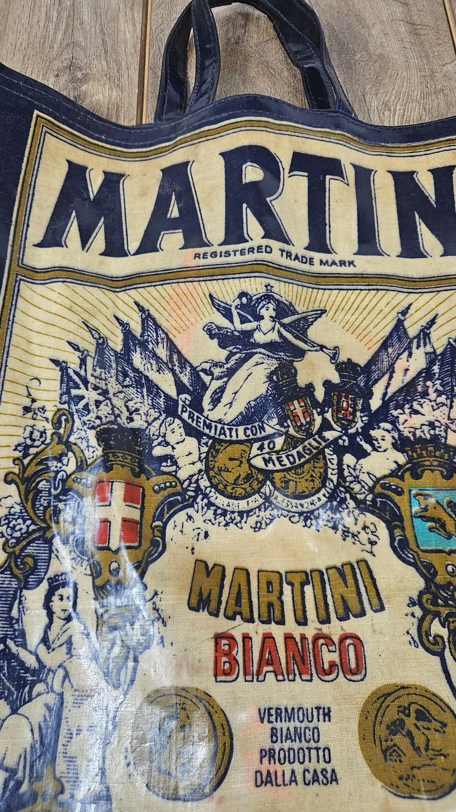 Martini & Rossi Bianco promotional PVC tote bag. Tst11, изображение 4