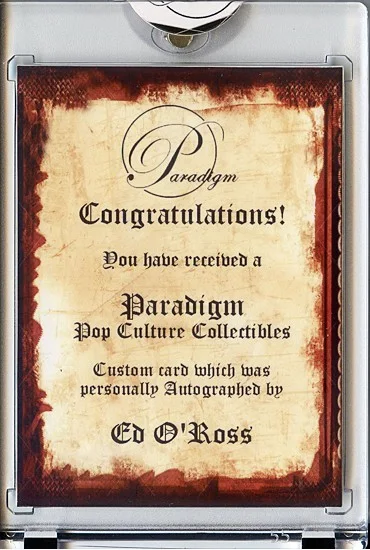 Ed O'Ross — -LETHAL WEAPON- ED O'ROSS Signed/Autograph/Auto Certified Movie Trading Card, image 2