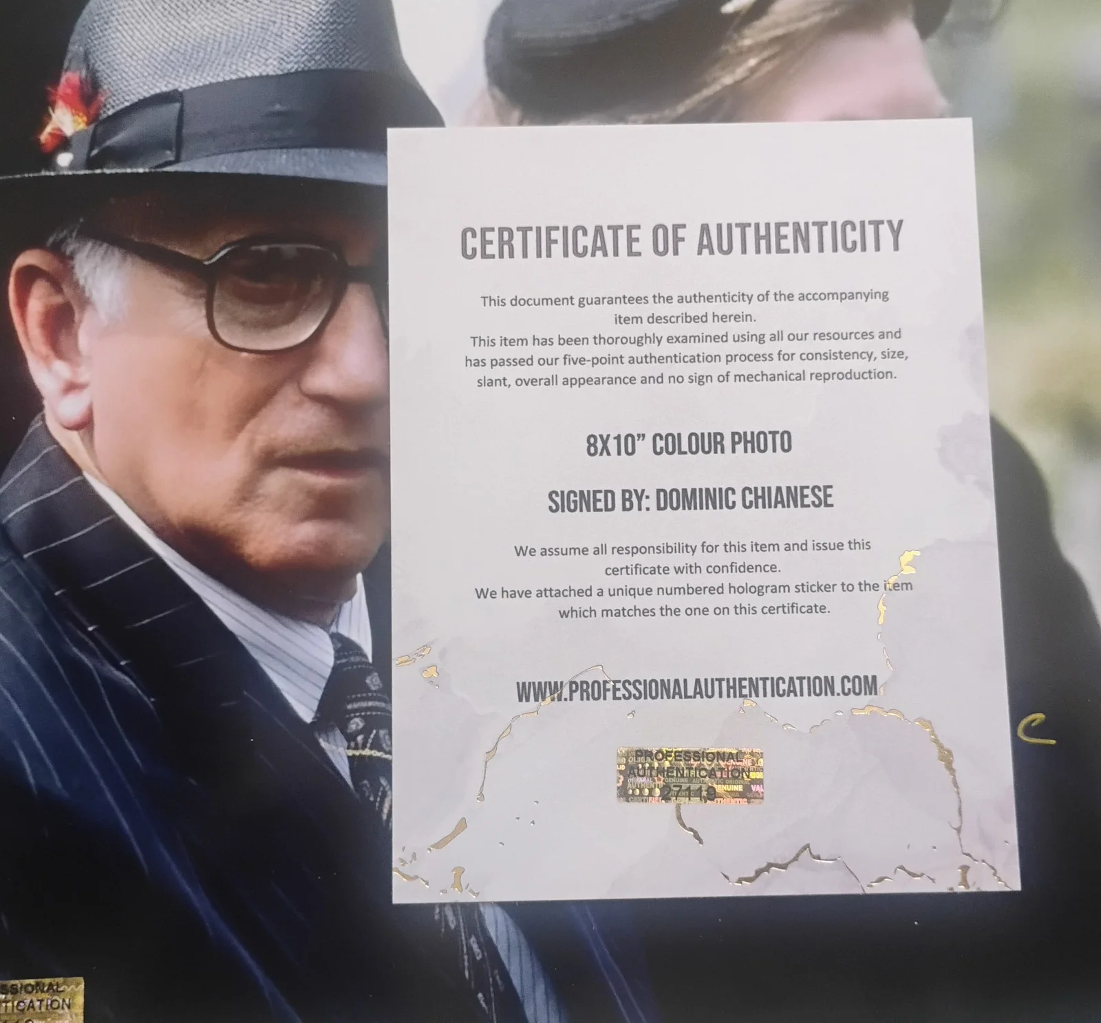Dominic Chianese Hand Signed Autograph 8x10 Photo COA The Sopranos, изображение 4