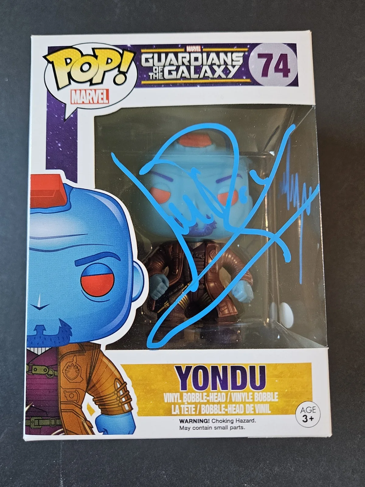 Michael Rooker — Yondu Funko Pop! #74 Michael Rooker Autograph COA w/card JSA Marvel