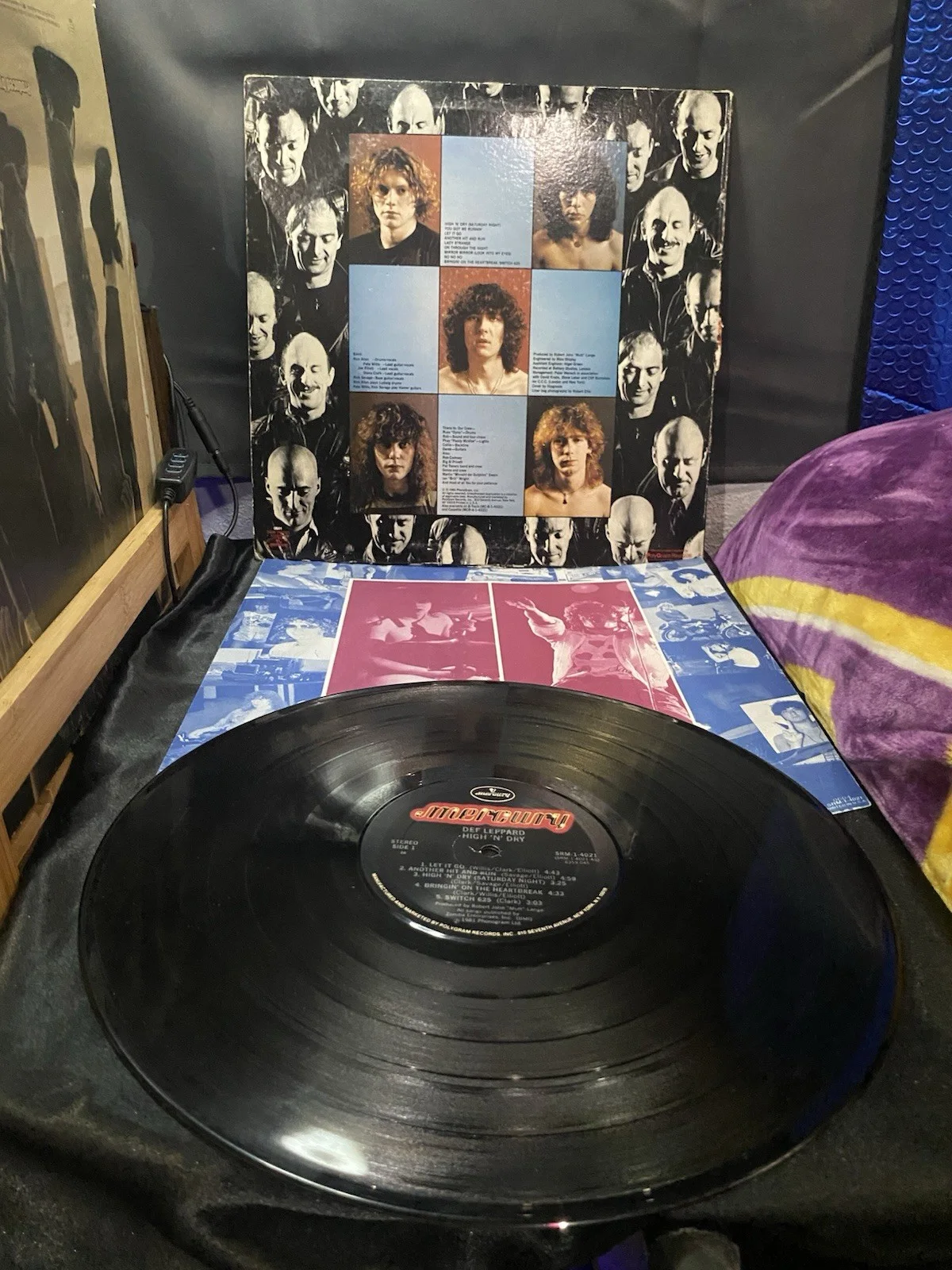 RARE 1981 DEF LEPPARD HIGH "N " DRY ORIGINAL SRM 1-4021, изображение 2