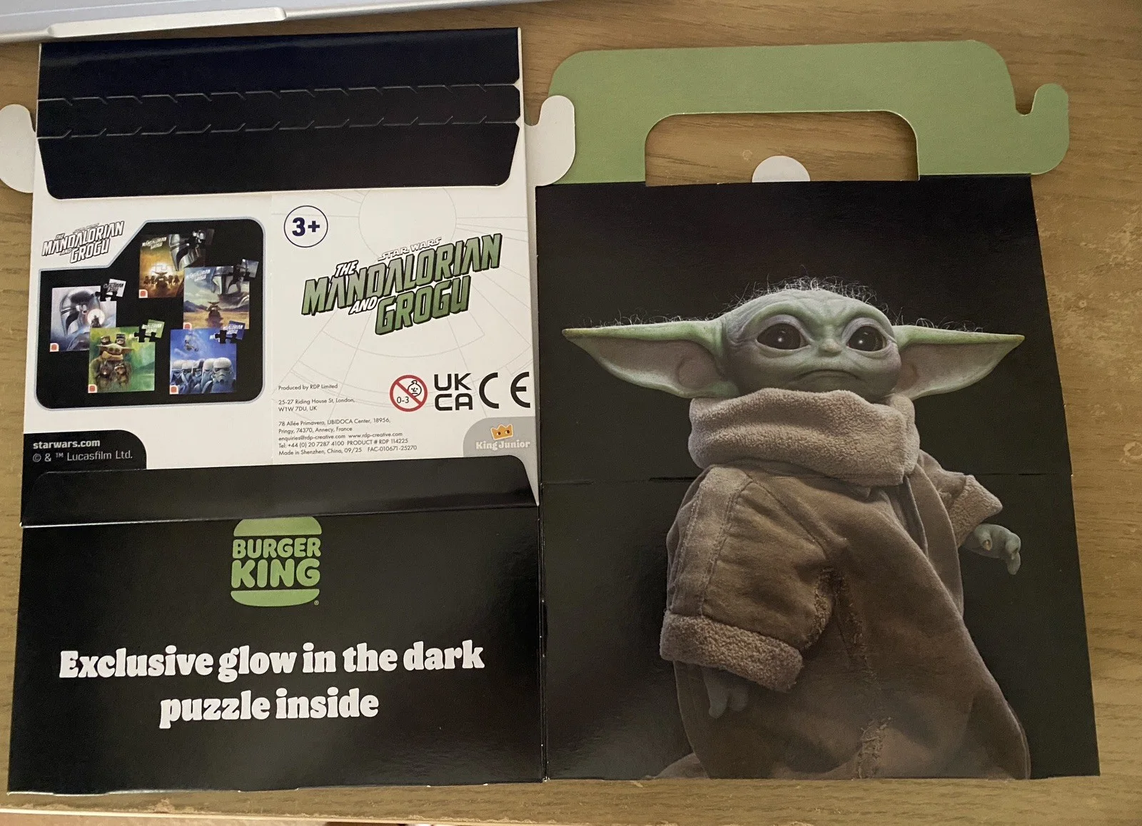 Star Wars Mandalorian and Grogu 16pc Jigsaw Puzzle - Burger King, image 2