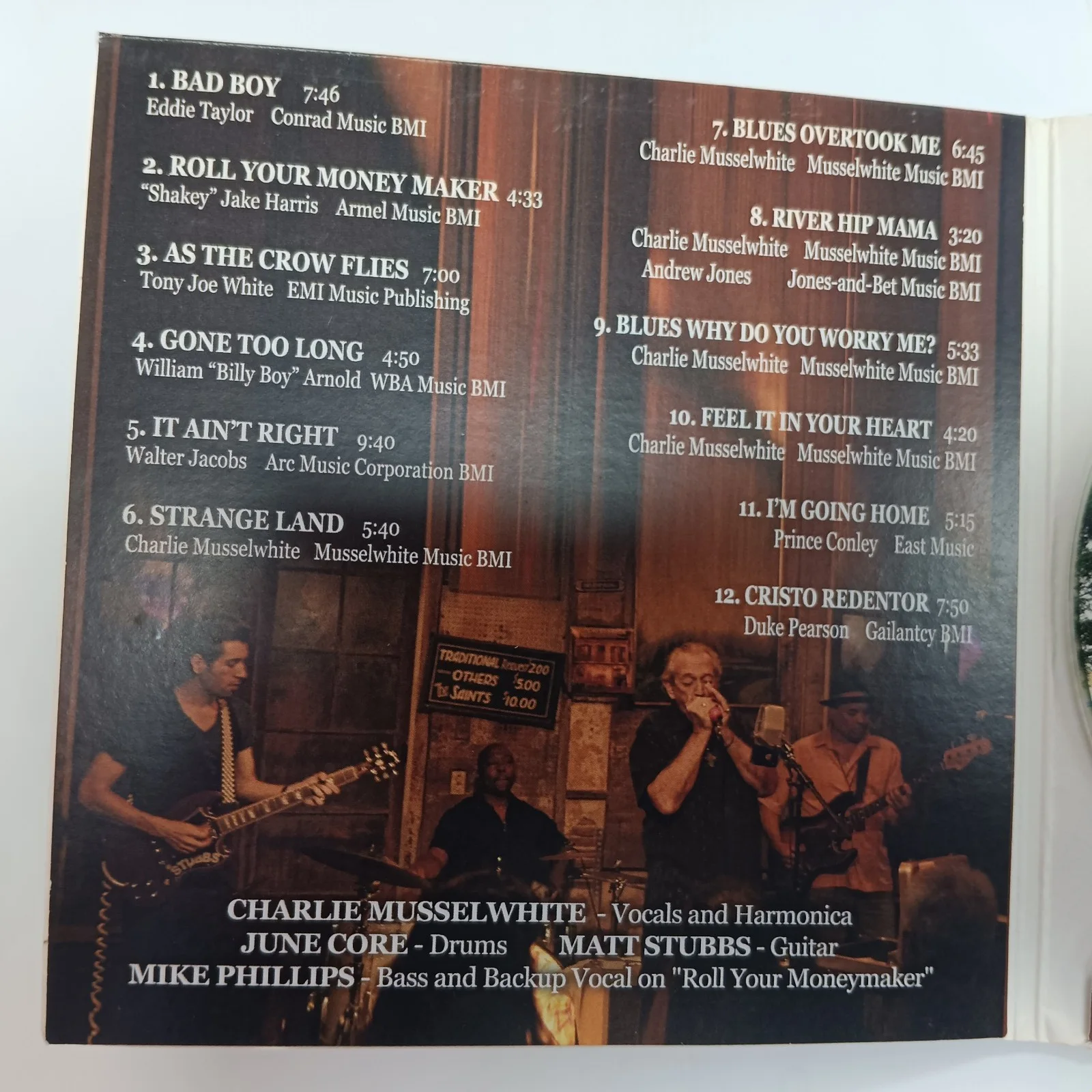 Charlie Musselwhite + Voice Of The Wetlands Signed CD Pair, Lot of 2 - Autograph, изображение 4