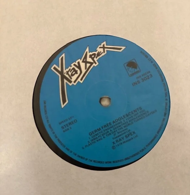 X-Ray Spex : fully signed inner Germ Free Adolescents autographed vinyl JSA Lp, image 4