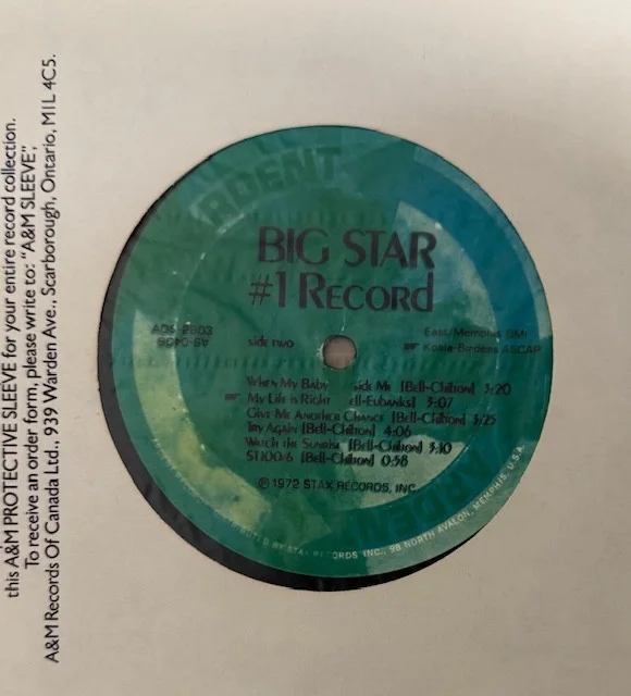Big Star : signed #1 Record autographed Lp by Alex Chilton vinyl JSA, image 4