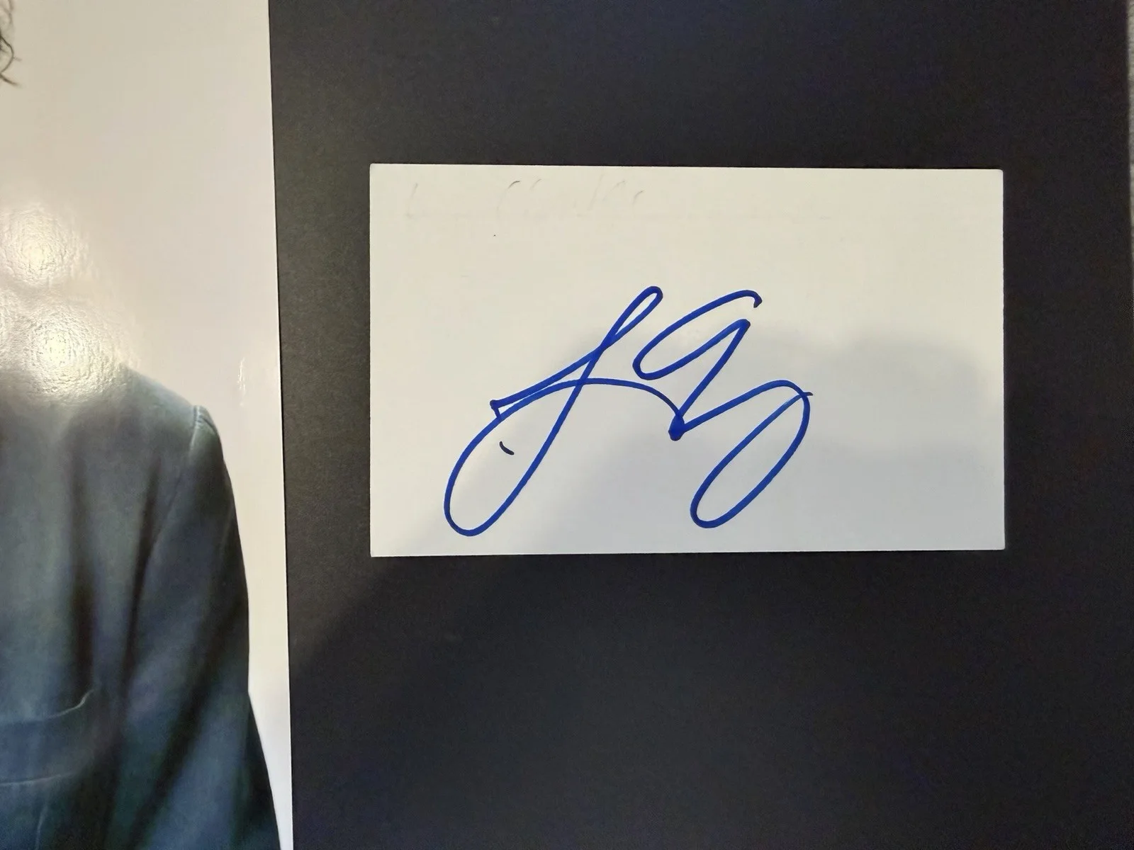 Larry Charles Signed 3x5 Index Card Seinfeld Borat Curb Your Enthusiasm, изображение 2