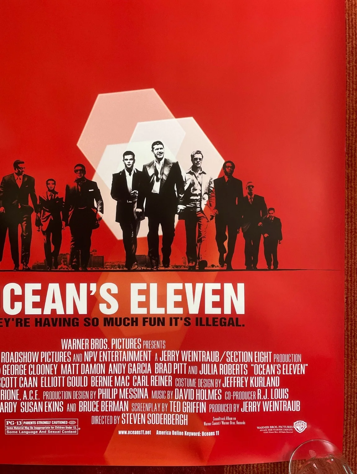 OCEAN'S ELEVEN (2001) Original US One Sheet Film Poster Version A, image 5