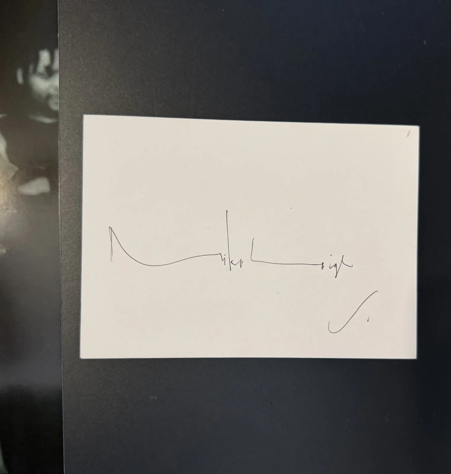 Mike Leigh Signed 4x5 Index Card Director Naked Secrets & Lies Vera Drake, изображение 2
