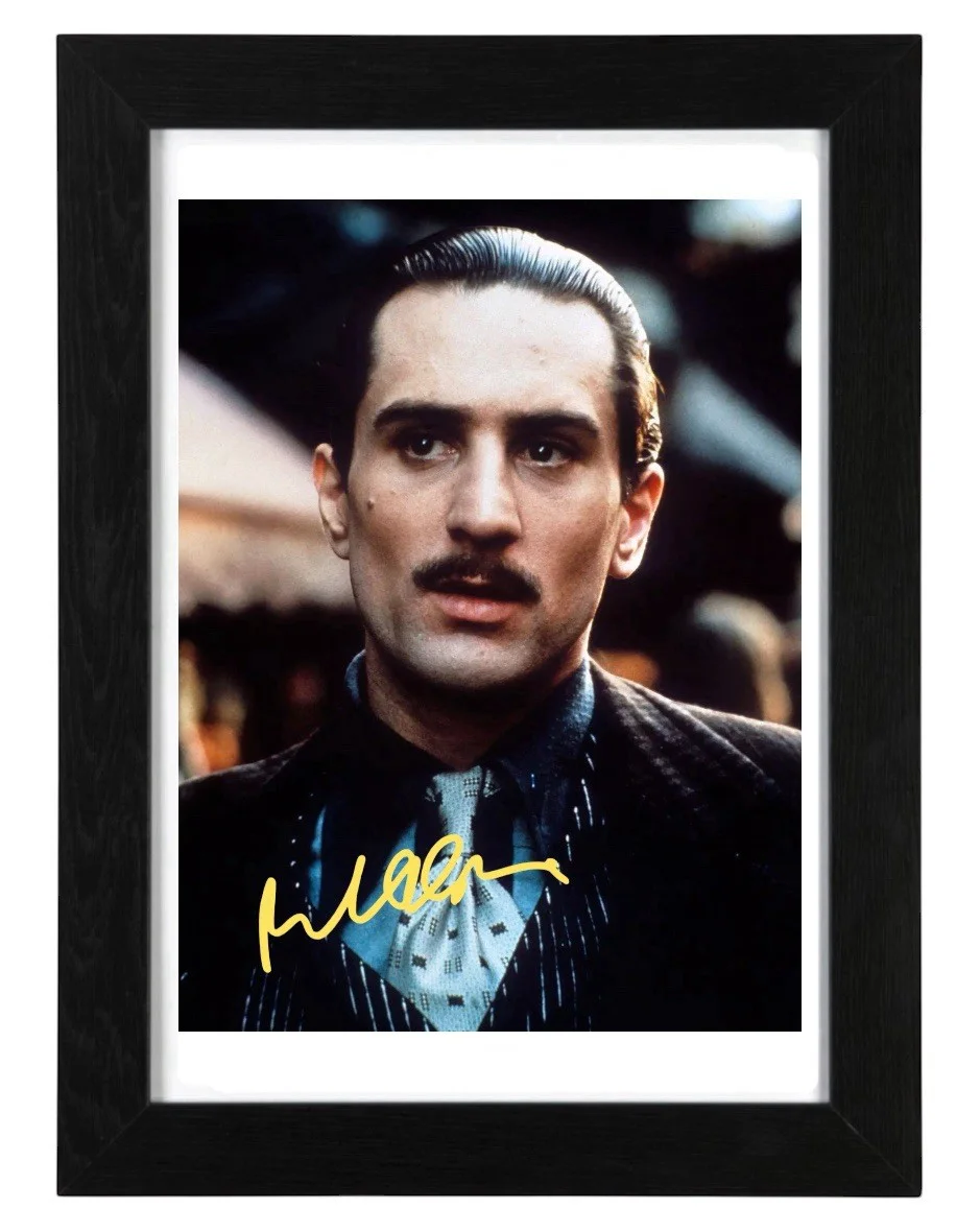 Robert De Niro Signed Autograph PHOTO Pre Print Film 6x4/A4/A4 Framed Film, изображение 2