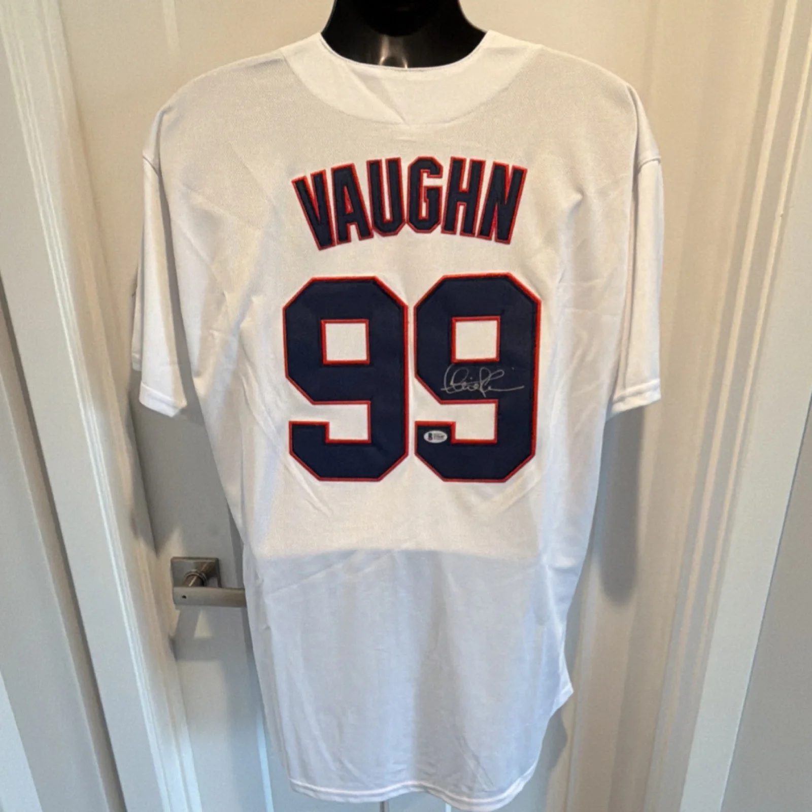 Charlie Sheen Indians Signed Baseball Jersey Original BAS Authenticated, image 2
