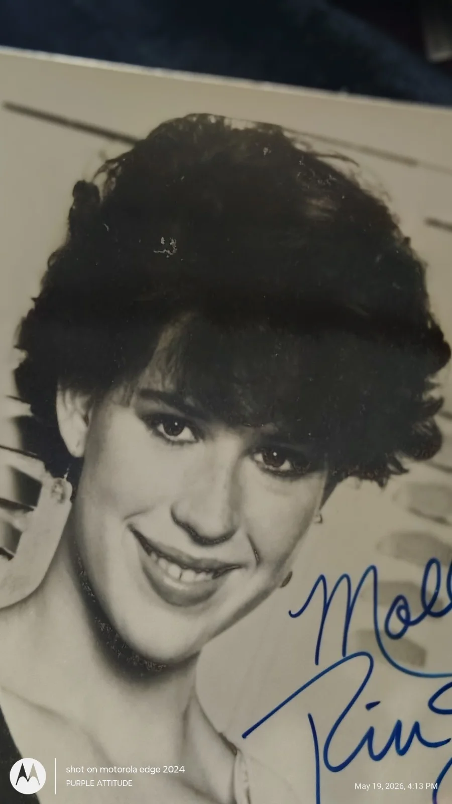 ​Vintage Molly Ringwald Hand-Signed 8x10 Promotional Photo – "The Breakfast..., image 3