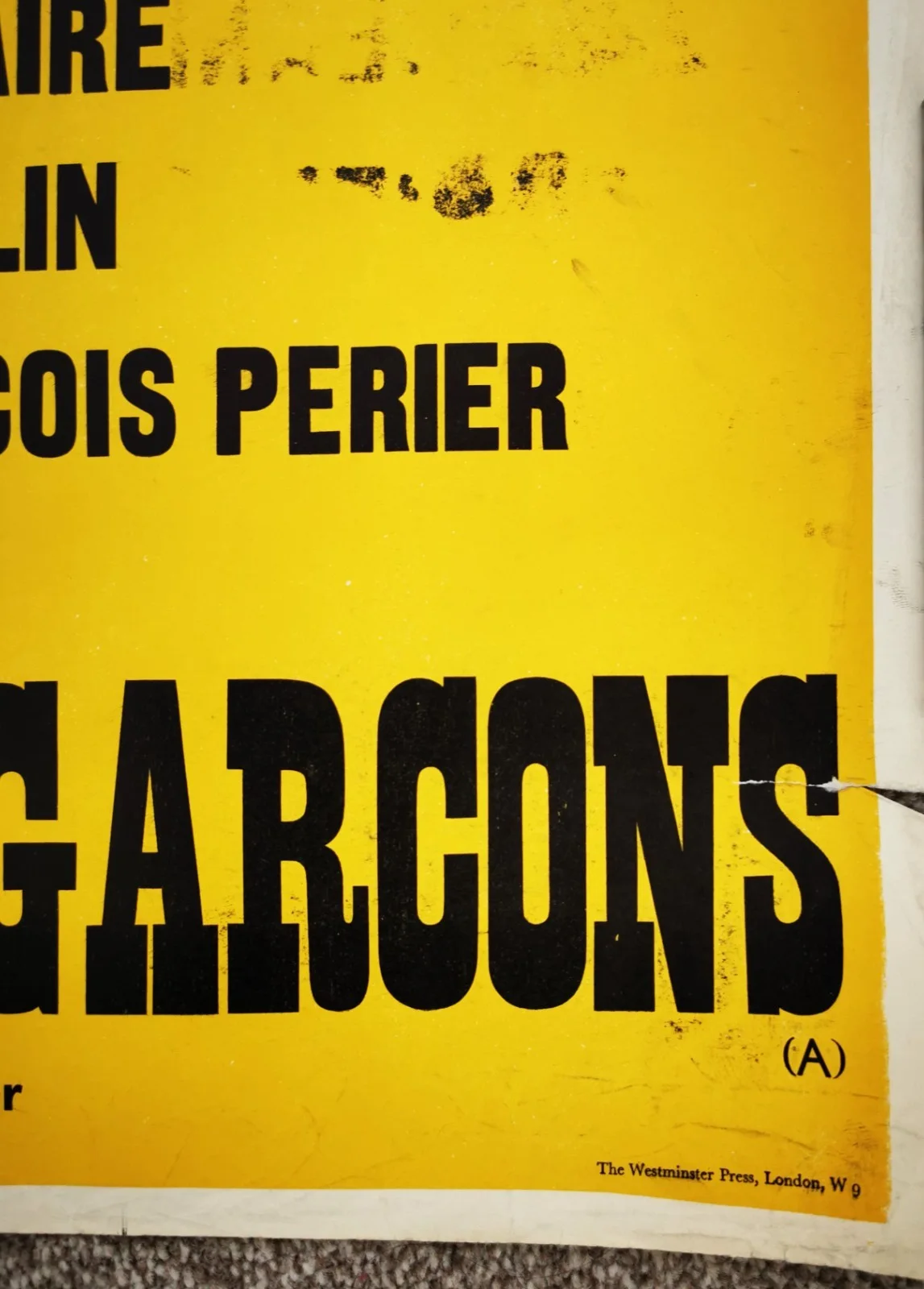 PERSONS UNKNOWN 1958 Vittorio Gassman, Toto PETER STRAUSFELD UK QUAD POSTER, изображение 3