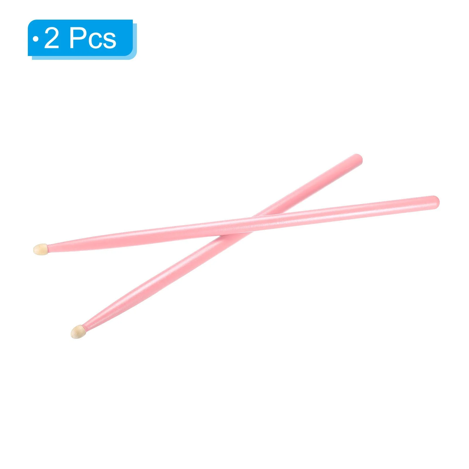 1 Pair Maple Wood Drumstick Anti Slip Drum Stick 7A Pink for Drumming Musical, изображение 3