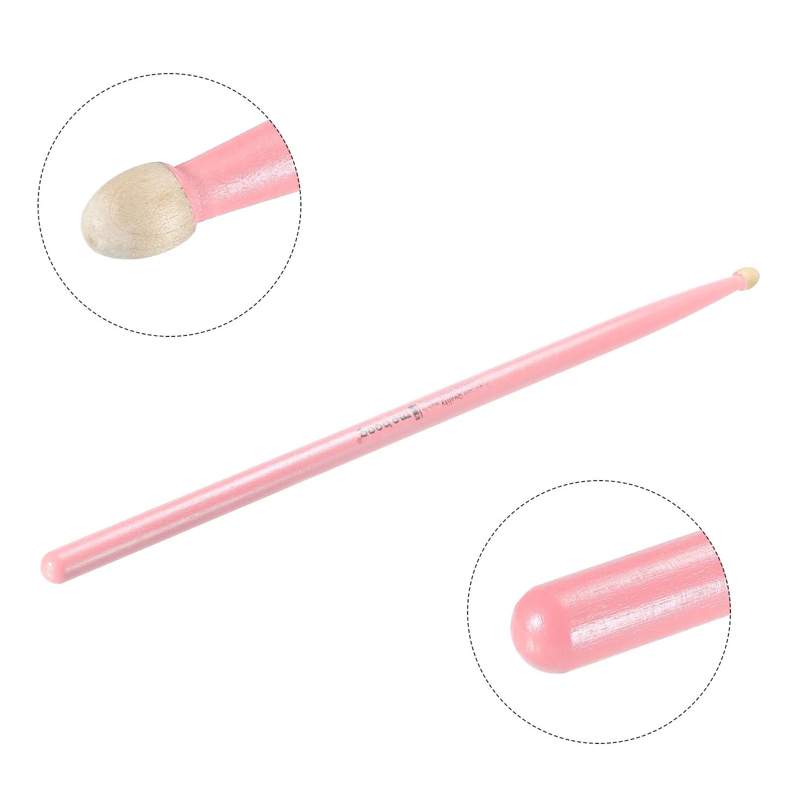 1 Pair Maple Wood Drumstick Anti Slip Drum Stick 7A Pink for Drumming Musical, изображение 4