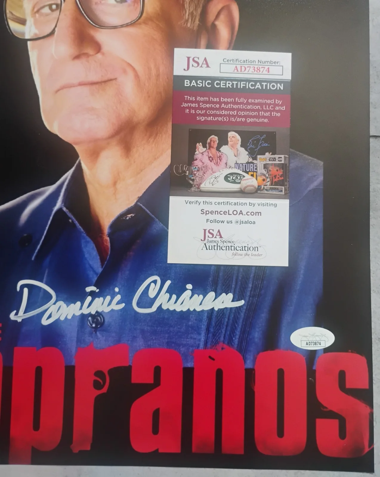 Dominic Chianese Hand Signed Autograph 11x14 Photo JSA COA The Sopranos, изображение 4