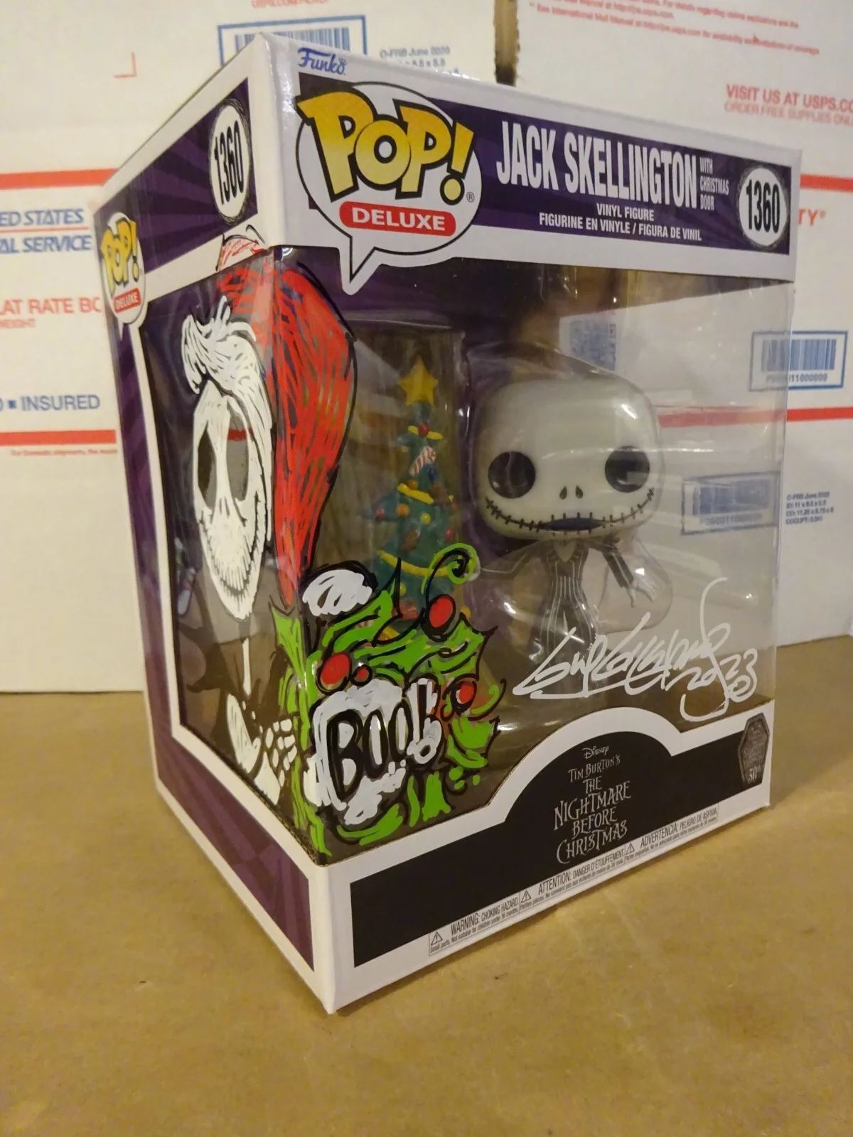 Guy Gilchrist — Signed & Sketched Guy Gilchrist Autographed Jack Skellington Funko Pop JSA COA, изображение 2