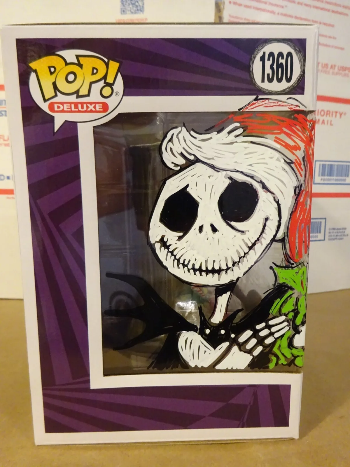 Guy Gilchrist — Signed & Sketched Guy Gilchrist Autographed Jack Skellington Funko Pop JSA COA, изображение 3