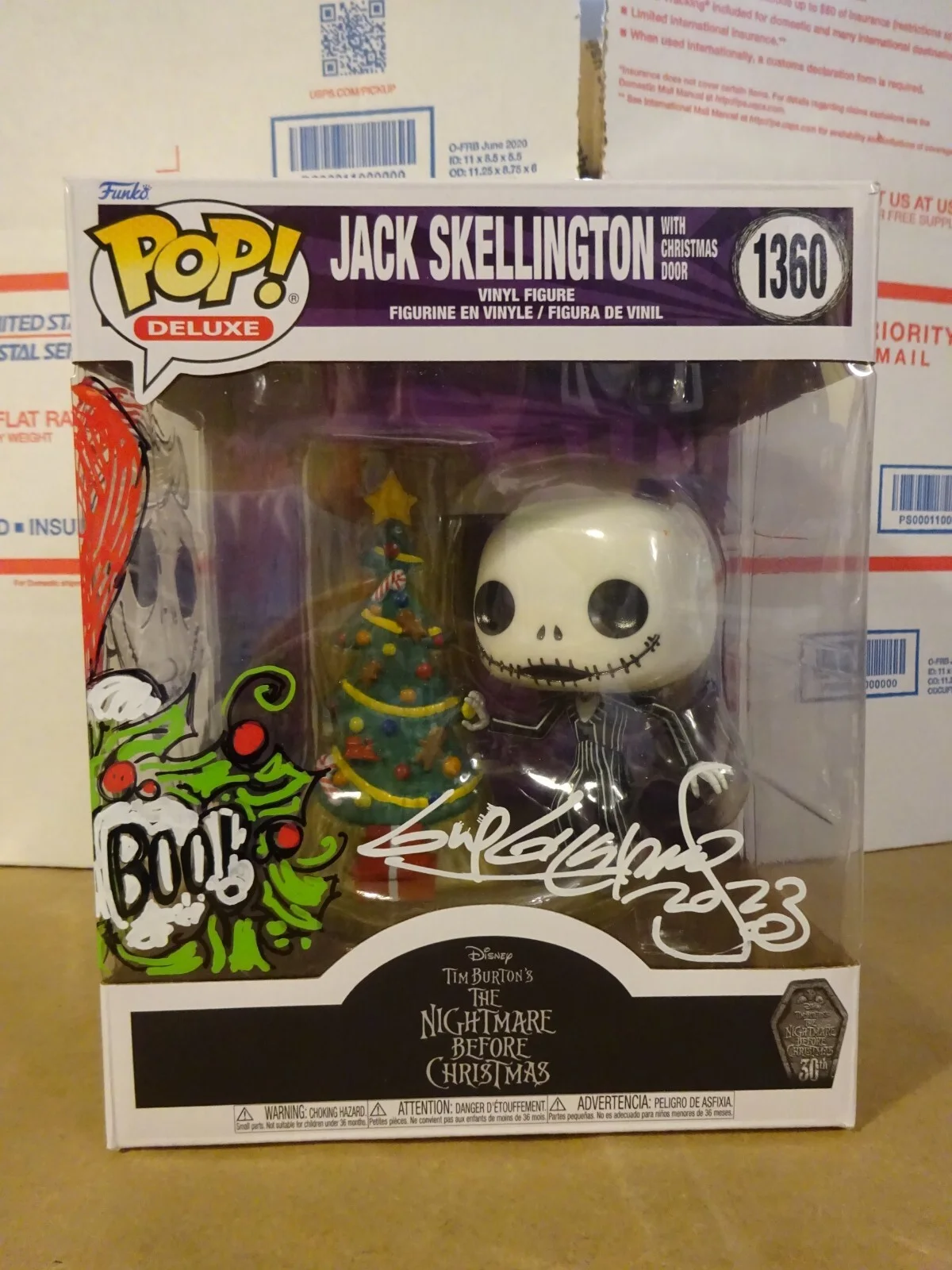 Guy Gilchrist — Signed & Sketched Guy Gilchrist Autographed Jack Skellington Funko Pop JSA COA, изображение 5