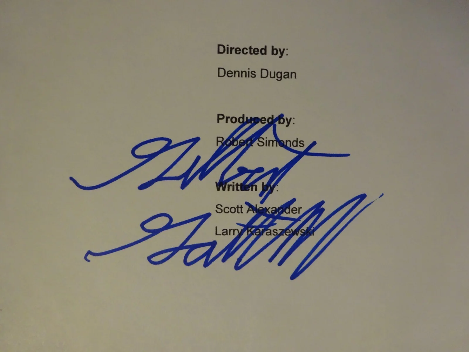Gilbert Gottfried — Autographed Gilbert Gottfried Signed Problem Child Script Cover Beckett BAS COA, image 4