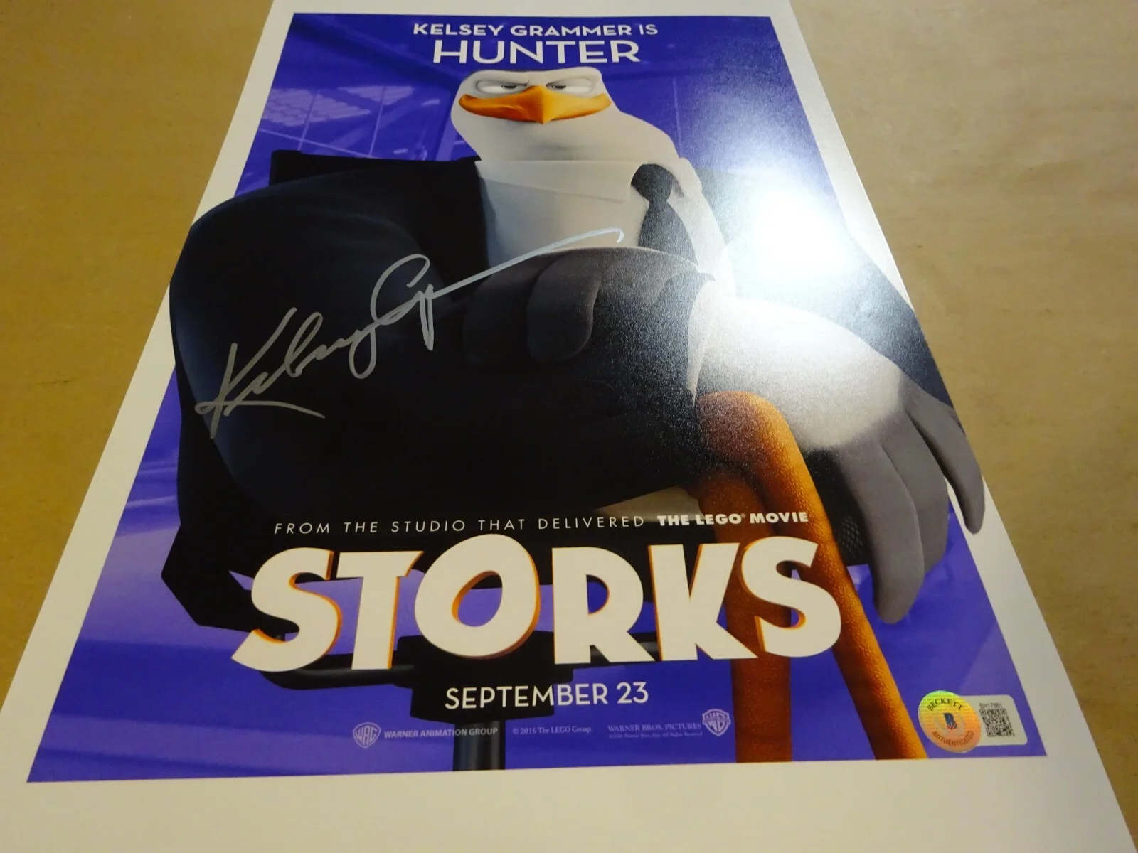 Kelsey Grammer — Autographed Kelsey Grammer Signed 11"x17" Photo Storks Beckett BAS COA, изображение 2