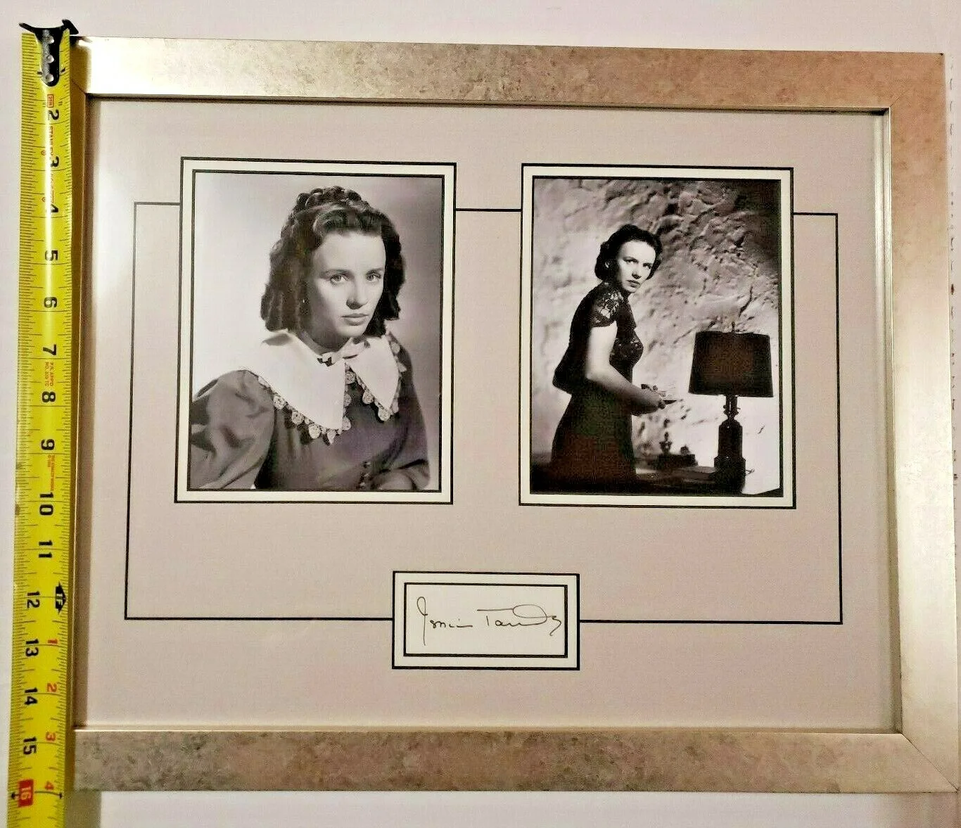Jessica Tandy — Jessica Tandy Golden Globe Award Winner Photos Signature Framed Mid Century Art, изображение 3