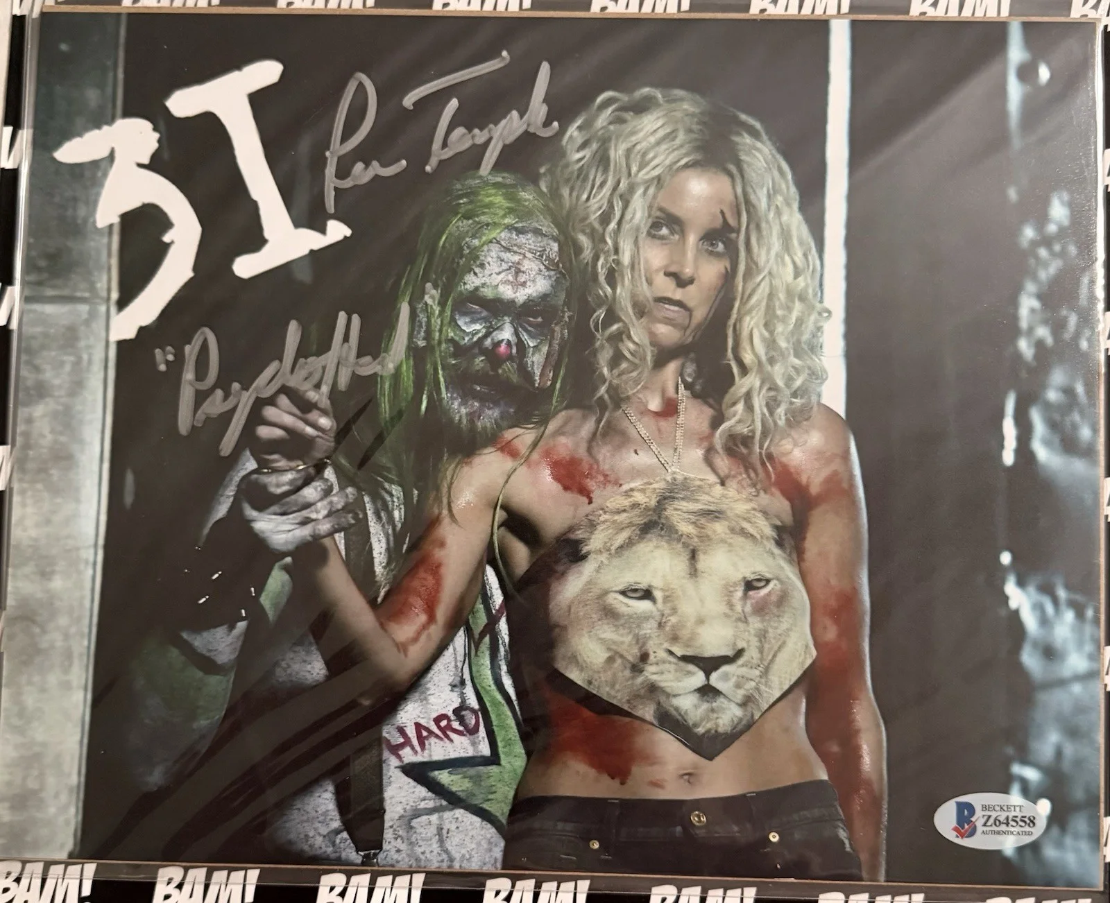 Rob Zombie — Lew Temple 8x10 Signed 31 photo. Beckett Authenticated